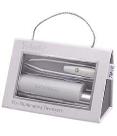LaTweez Illuminating Tweezers with Travelling Case White