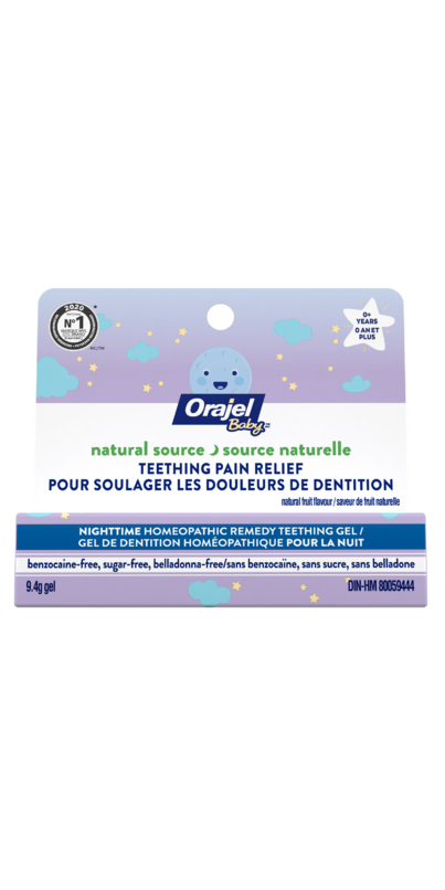 Buy Orajel Baby Natural Source Homeopathic Nighttime Teething Gel