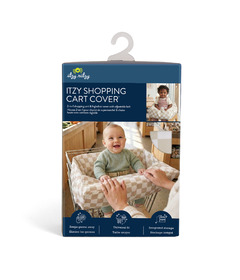 Itzy Ritzy Shopping Cart Cover Taupe Checkerboard