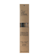 The Last Straw Stainless Steel Straw Duo + Brush Black