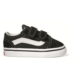 image of Vans Toddler Old Skool V Shoes Black with sku:308044