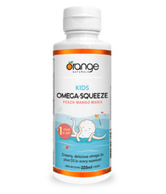 Orange Naturals Kids Omega Squeeze Peach Mango Mania