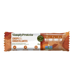 Simply Protein Plant Based Protein Bars Peanut Butter Chocolate