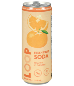 LOOP Mission Fresh Fruit Soda Clementine Orange