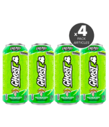Ghost Energy Drink Warheads Sour Green Apple Bundle