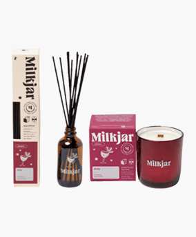 Coffret bougie Holly + diffuseur Milk Jar Candle Co.