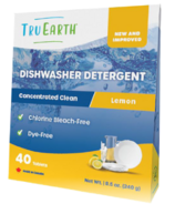 Tablettes de détergent pour lave-vaisselle Tru Earth au citron