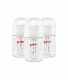 Nurture & Nest by Pigeon Glass Bottle with SS Nipple