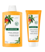 Klorane Nourishing Shampoo & Conditioner with Mango Dry Hair Bundle