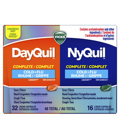 Vicks DayQuil NyQuil Complete Liquicaps Combo