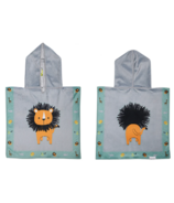 FlapJackKids Baby Cover-Up réversible Lion et Zoo