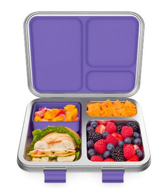 Bentgo Kids Stainless Steel Lunch Box Purple