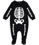 petit lem Baby Sleeper Spooky Knit Black
