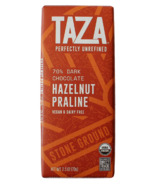 image of Taza Chocolate 70% Dark Hazelnut Praline with sku:293207