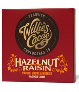 Barre de chocolat Willie's Cacao Noisettes et raisins secs