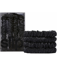 slip Pure Silk Back To Basics Skinny Scrunchies Black