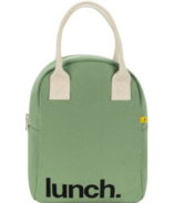 Fluf Zipper Lunch Bag Moss