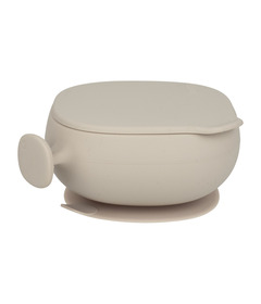 b.box Silicone Bowl + Lid Latte