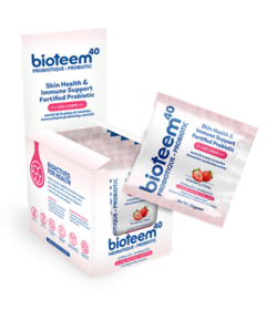 Bioteem40 Skin Health Support Probiotic Travel Pack Strawberry