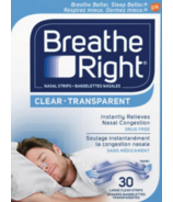 Breathe Right Bandelettes nasales transparentes grand format