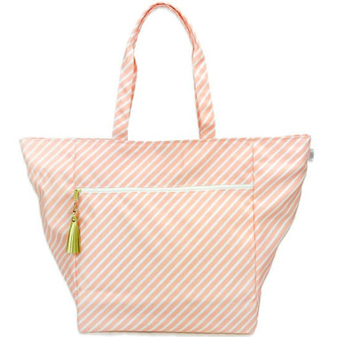 Logan and Lenora Waterproof Carryall Tote Blush Stripe Logan and Lenora Waterproof Carryall Tote Blush Stripe