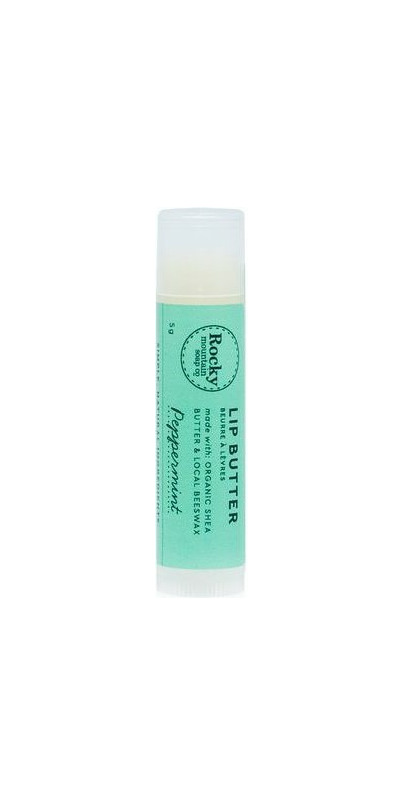 Beurre à lèvres à la vanille et à la menthe poivrée de Rocky Mountain Soap Company