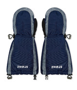 Stonz Kids Snow Mitts Navy Heather Grey