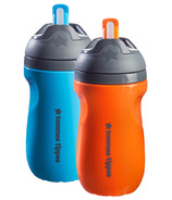 Tommee Tippee Insulated Straw Cup Pack Blue and Orange