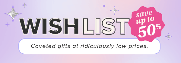 WishList - Save up to 50%