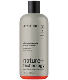 ATTITUDE Nature+ Dishwashing Liquid Orange & Sage