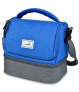 Lunchbots Duplex 2-Compartment Insulated Lunch Bag Royal