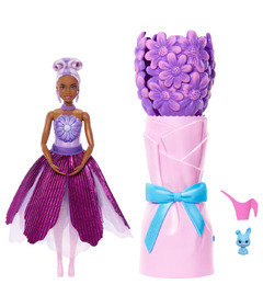 Barbie Petal Pop Scented Doll with Purple Dress