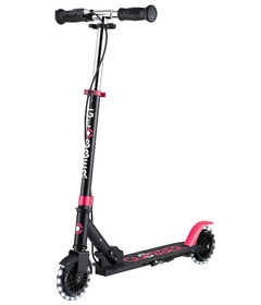 Globber Junior FLOW ELEMENT Lights Foldable Scooter Pink