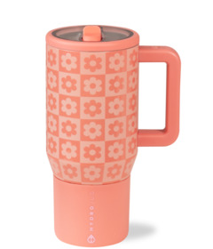 HydroJug Kids Straw Lid Traveler Daisy Checkers