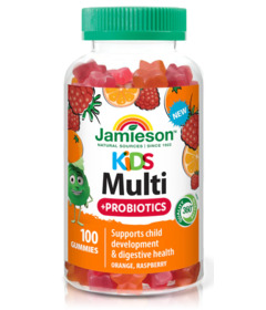 Jamieson Kids Multivitamin + Probiotic Gummies