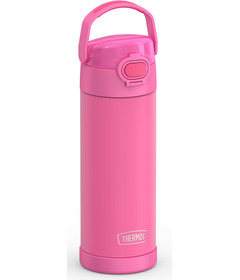 Thermos Stainless Steel FUNtainer Bottle Spout and Locking Lid Neon Pink