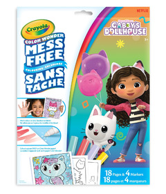 image of Crayola Gabby's Dollhouse Colour Wonder Mess Free Kit with sku:273379