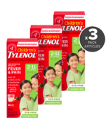 Tylenol Children's Acetaminophen Suspension Liquid Berry Bundle
