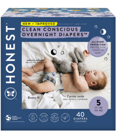 The Honest Company Club Box Overnight Diapers Cozy Cloud and Star Signs