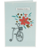 Carte Hallmark Thinking of You Bicycle avec fleurs