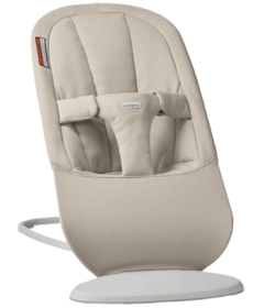 BabyBjorn Bouncer Begin Woven Sand Gray