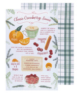 Now Designs Kitchen Towel Set Cranberry Sauce Recipe 