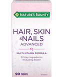 Nature's Bounty cheveux, peau et ongles formule avancée