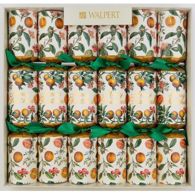 Walpert Holiday Crackers - 10.5 Inch Seasons Greetings 10 piece