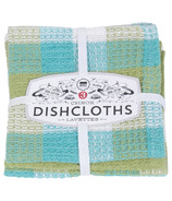 Now Designs Check Dishcloth Set Leaf Check