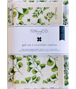 Ten & Co. Gift Set Dishcloth + Tea Towel Fern
