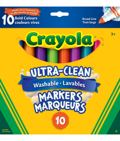 Les Marqueurs Crayola Ultra-Propre Washable Broad Line Bold Colours