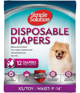 Simple Solution Extra Small Disposable Dog Diapers