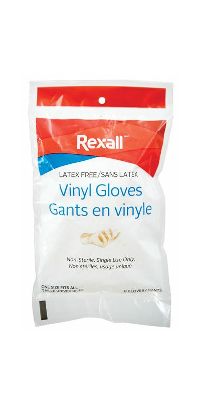 rexall vinyl exam gloves