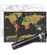 Luckies Travel Edition Foil Scratch Map